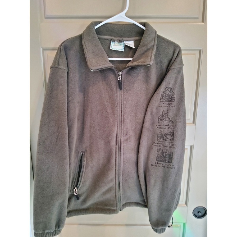 TR McTaggart  2000's green half zip fleece National Park Special Edition